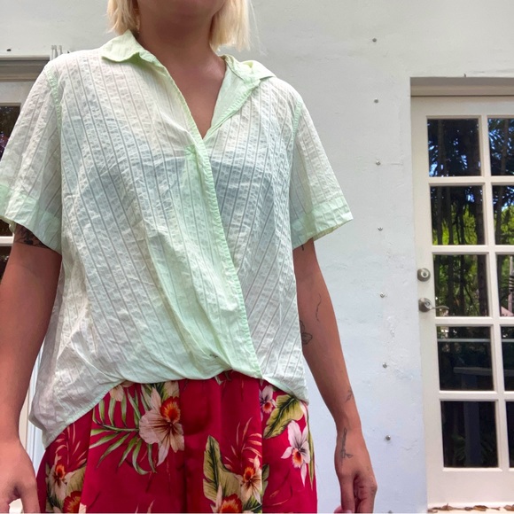 Mint green Rag & Bone blouse - Picture 2 of 5